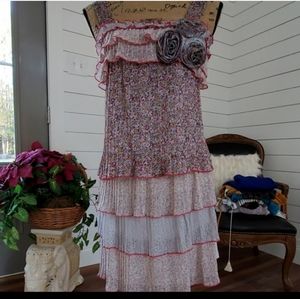 NWOT Whish Tiered Floral Dress